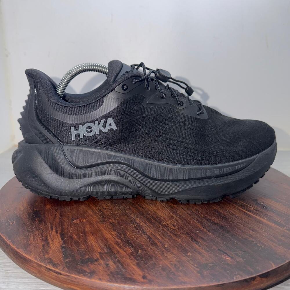 Hoka One One Arahi SR Womens Size 10.5D Black Athletic Running Shoes Sneakers